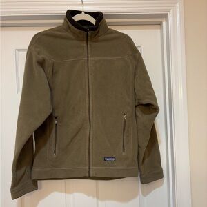 PATAGONIA SYNCHILLA FLEECE JACKET S MENS BROWN FULL ZIP MADE IN USA VINTAGE 90s